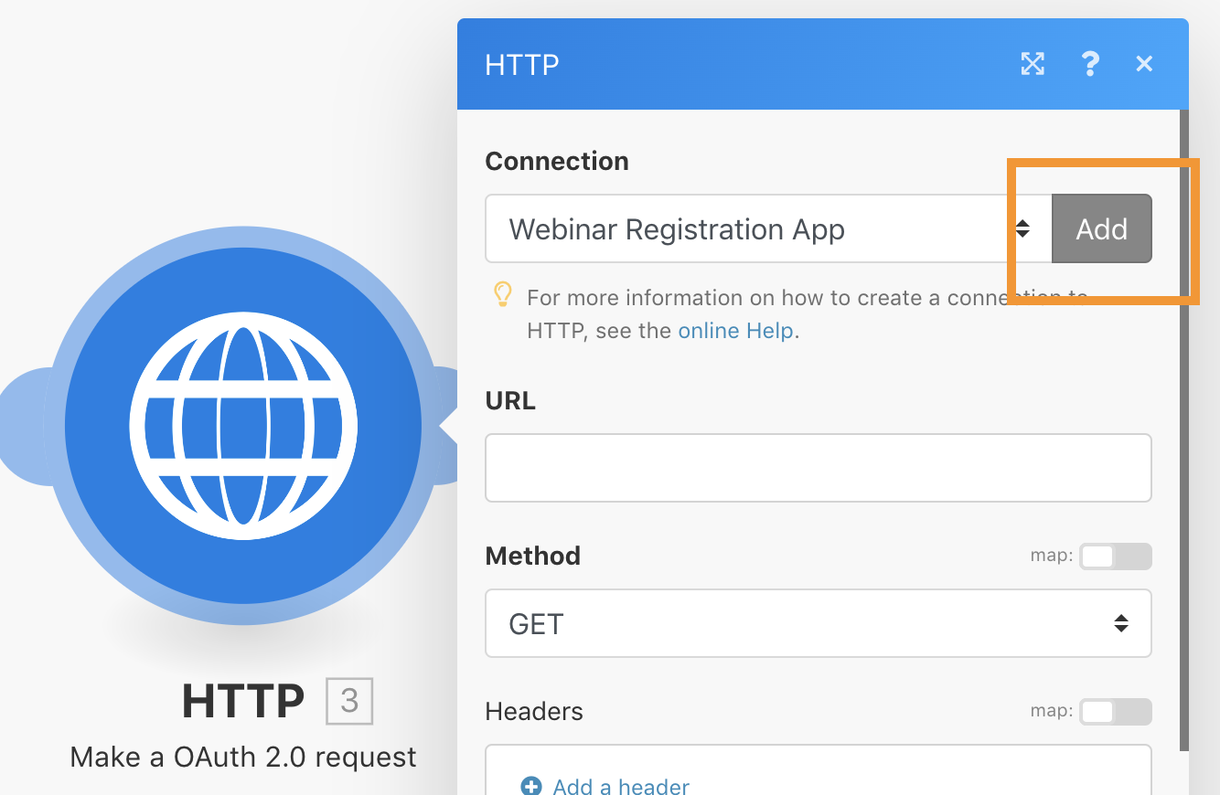 Add new oAuth connection