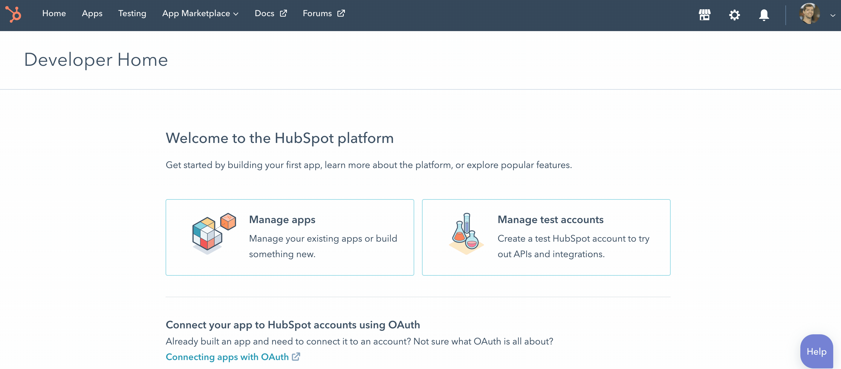 Create HubSpot App